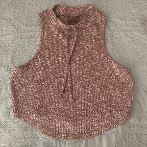Gymshark Gray Knit Crewneck with Black Logo Tag